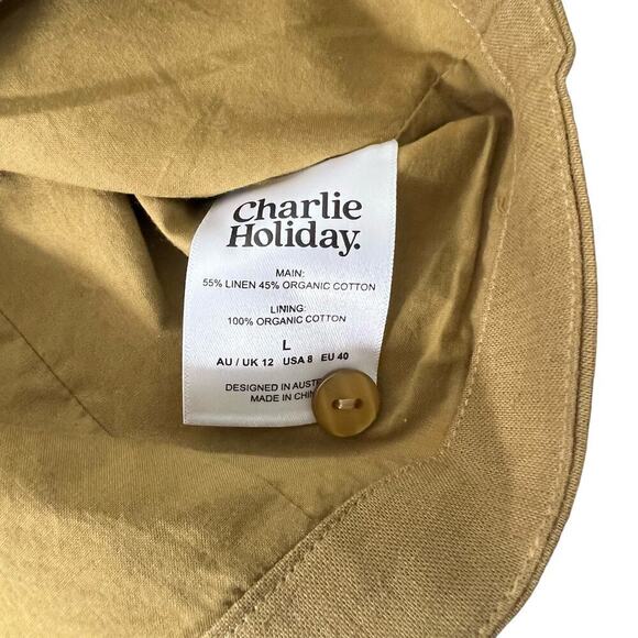 New Women’s Charlie Holiday Camilla Linen Blend Vest Size 8 - Picture 7 of 9